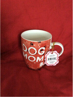 Nicole Brayden Gifts Dog Mom Mug One Size Red White
